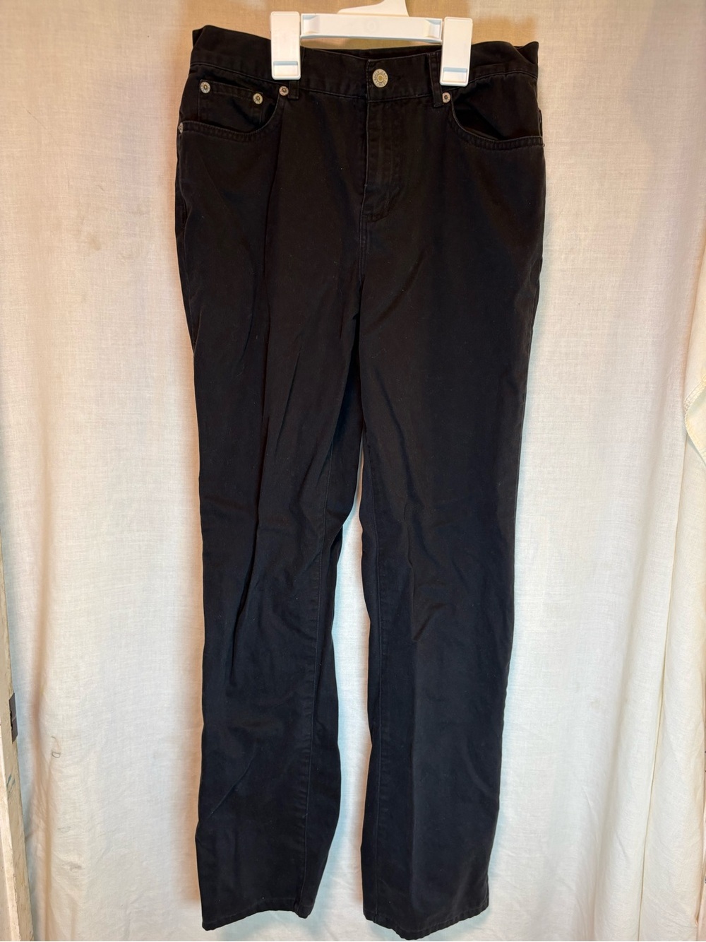 LRL Lauren Jeans Co. Womens 2 Black Classic Straight Leg Classicore